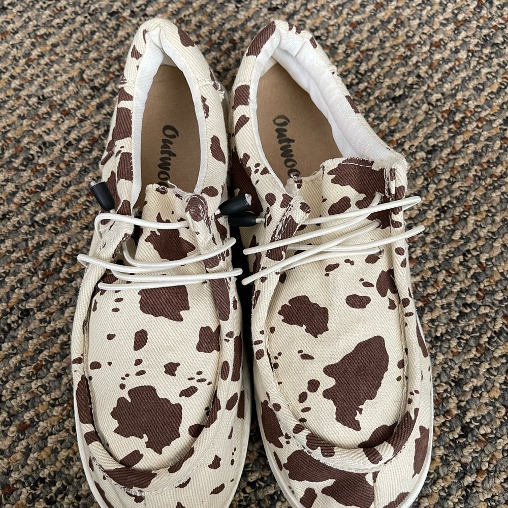 Cow Print Casual Shoes